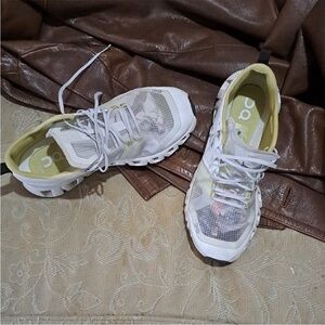 On Running White and Gray Sneakers